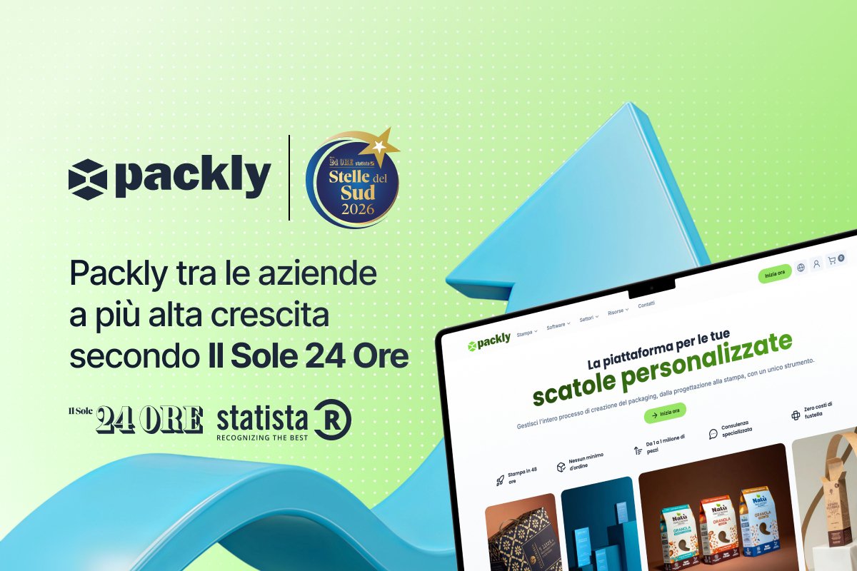 Packly tra le aziende a più alta crescita secondo "Il Sole 24 Ore"